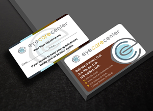 Visitenkarten-Design von designer1975 für Eye Care Center | Design: #35532452