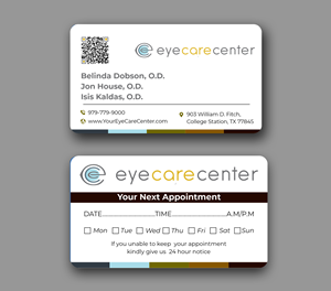 Visitenkarten-Design von designer1975 für Eye Care Center | Design: #35558851