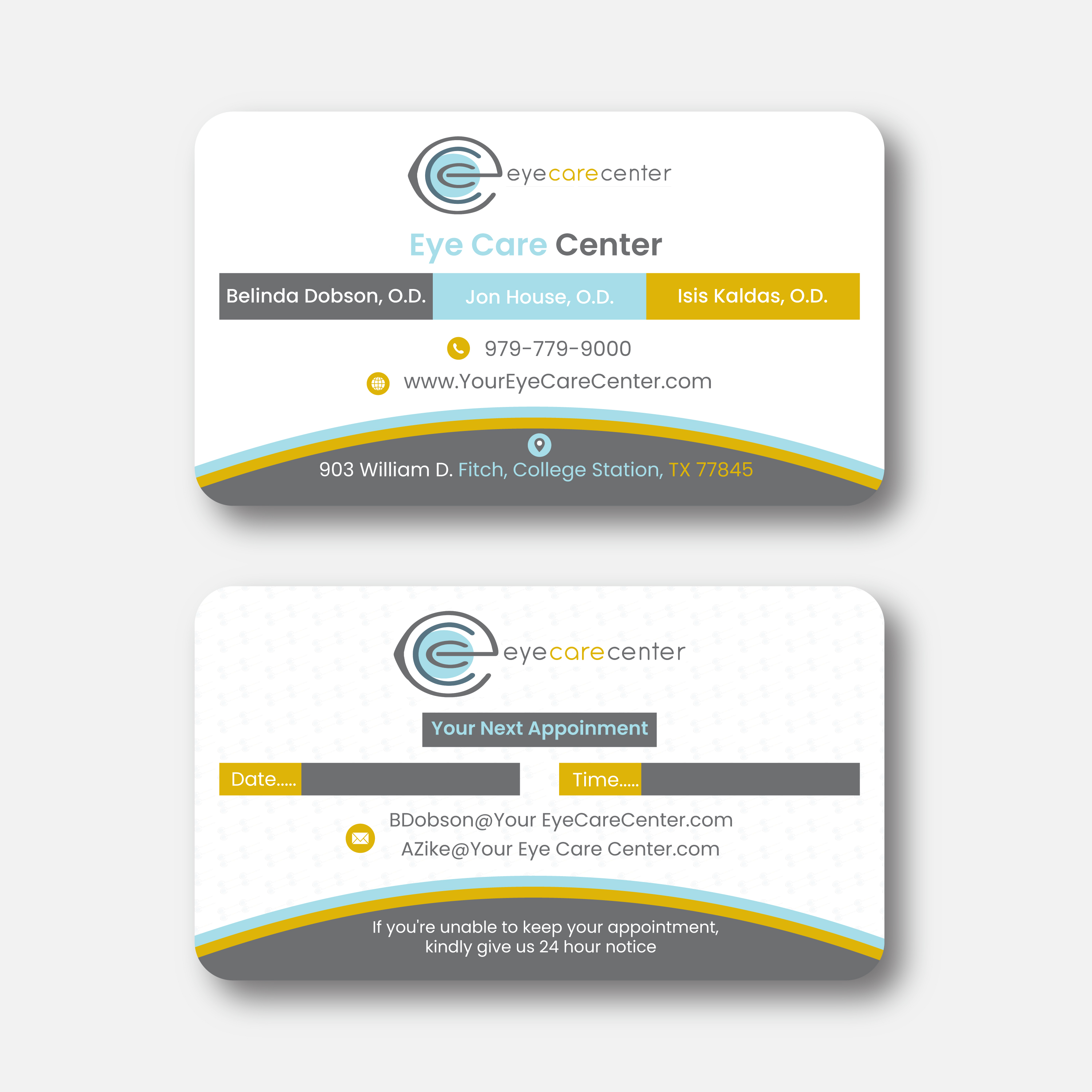 Business Card Design by grappikstar for Eye Care Center | Design #35535329