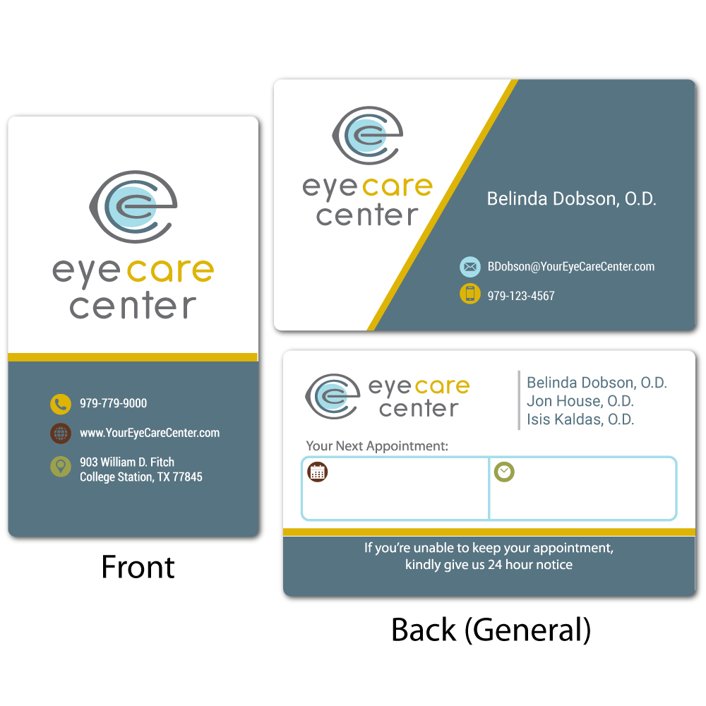 Design de Carte de Visite par Pixelideas pour Eye Care Center | Design #35540716