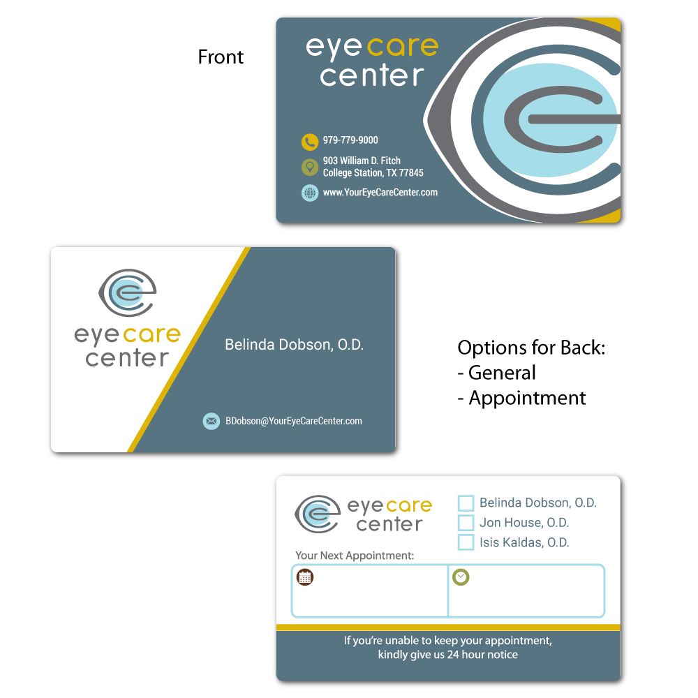 Design de Carte de Visite par Pixelideas pour Eye Care Center | Design #35546658