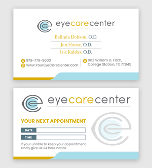 Design de Carte de Visite par debdesign pour Eye Care Center | Design : #35565416