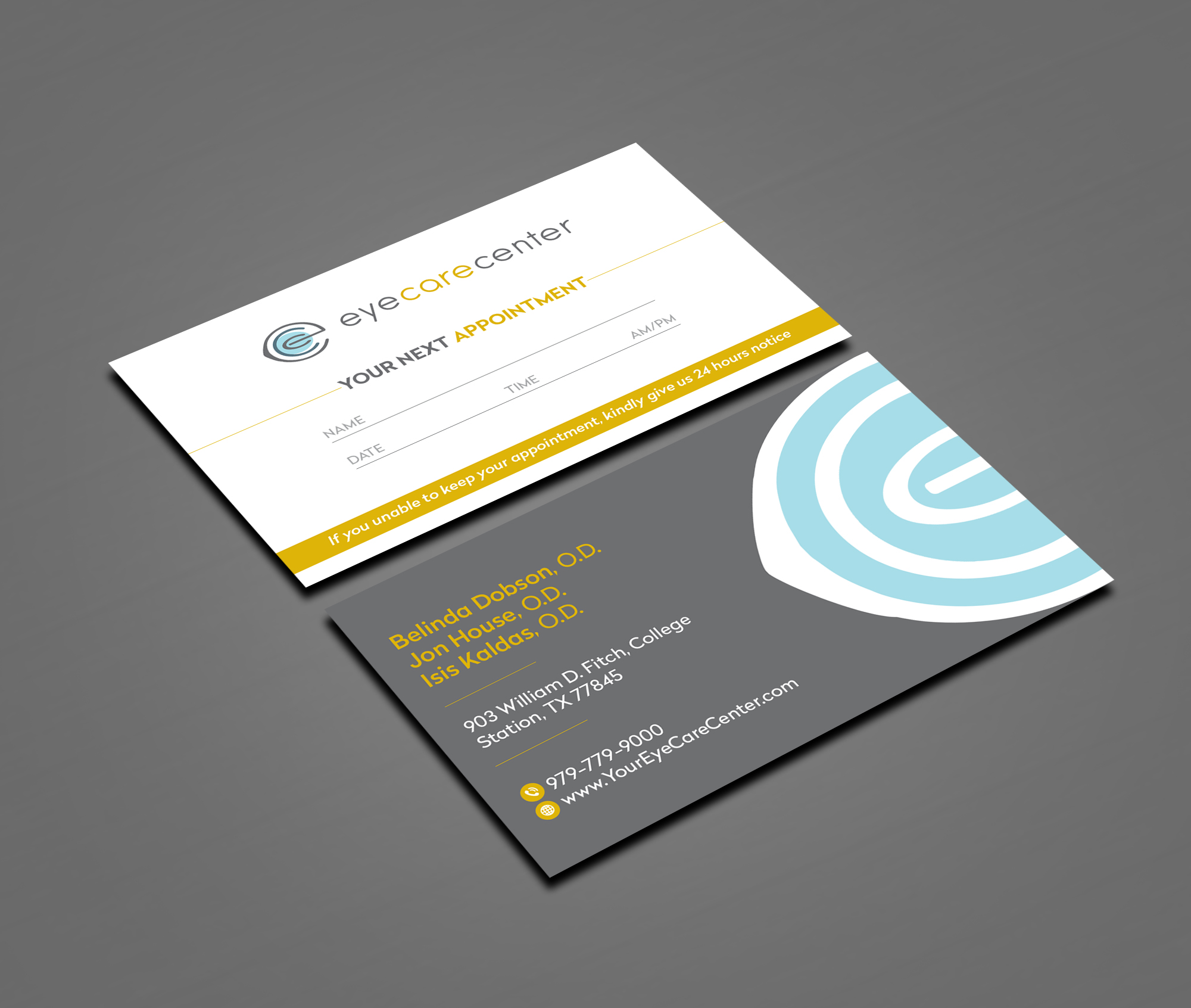Business Card Design by Creations Box 2015 for Eye Care Center | Design #35532915