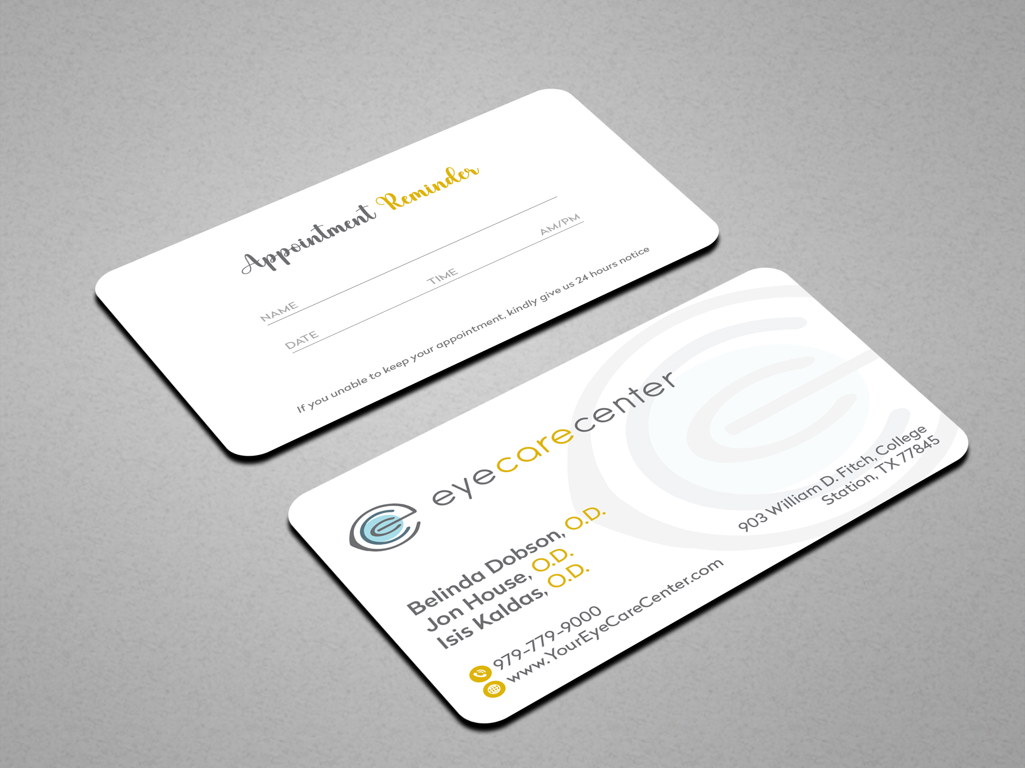 Business Card Design by Creations Box 2015 for Eye Care Center | Design #35532917