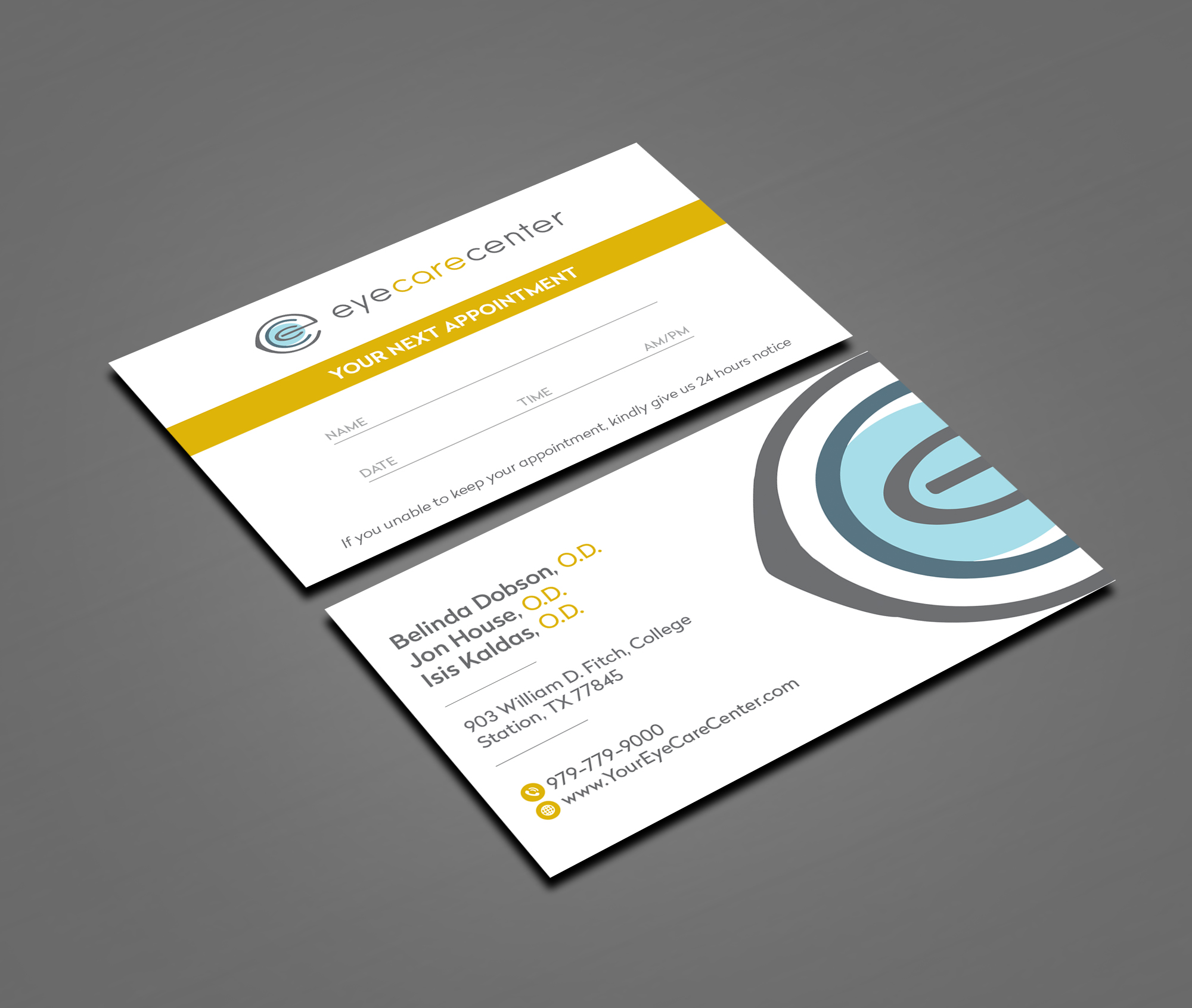 Business Card Design by Creations Box 2015 for Eye Care Center | Design #35532921