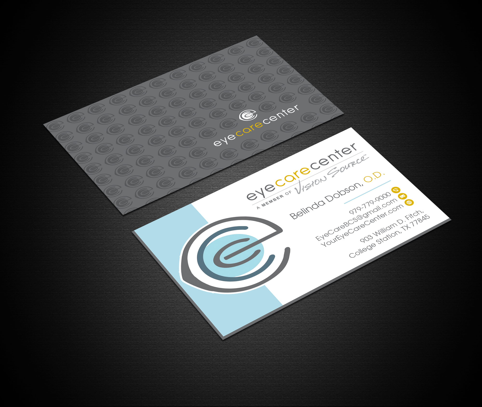 Business Card Design by Creations Box 2015 for Eye Care Center | Design #35772199