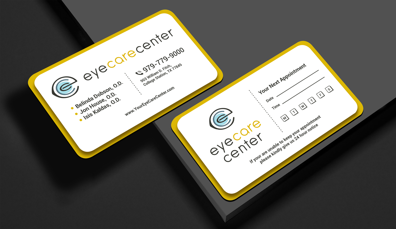 Business Card Design by Rajib Bhattacharya for Eye Care Center | Design #35538707
