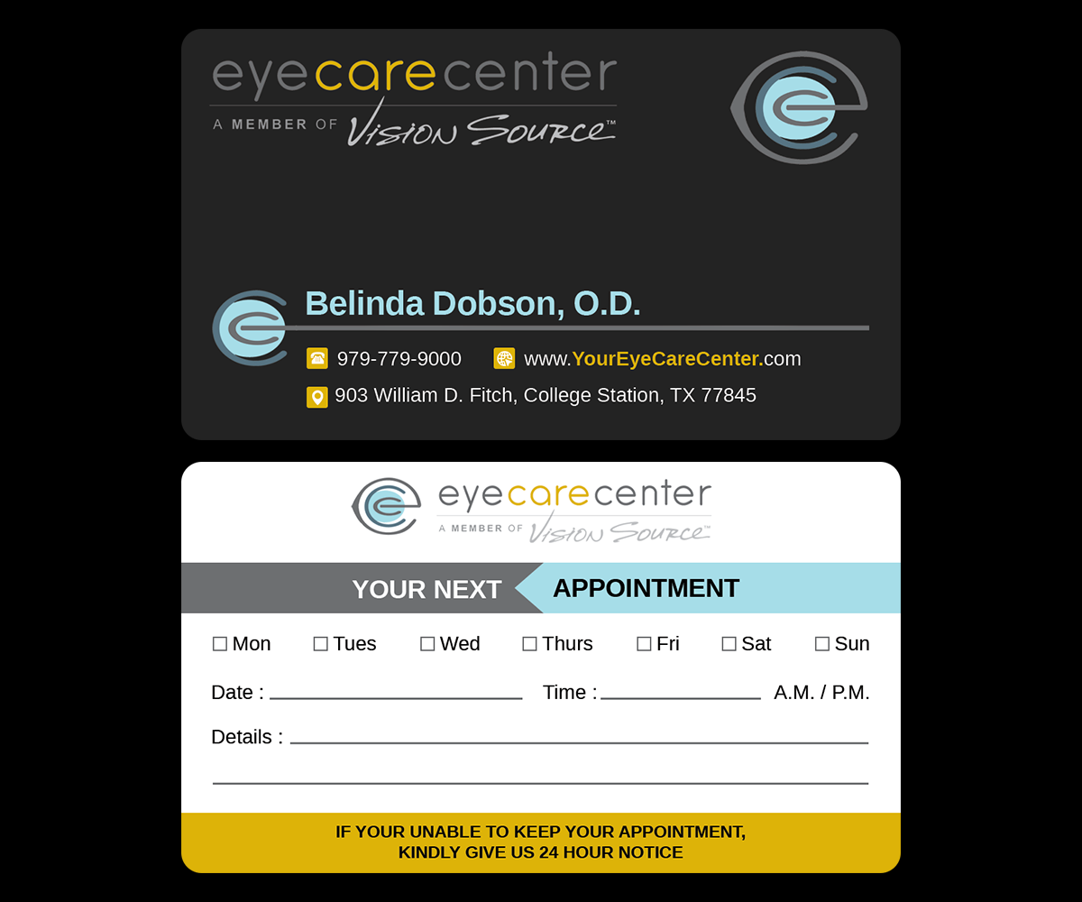 Design de Carte de Visite par rainbowmagic2017 pour Eye Care Center | Design #35539871