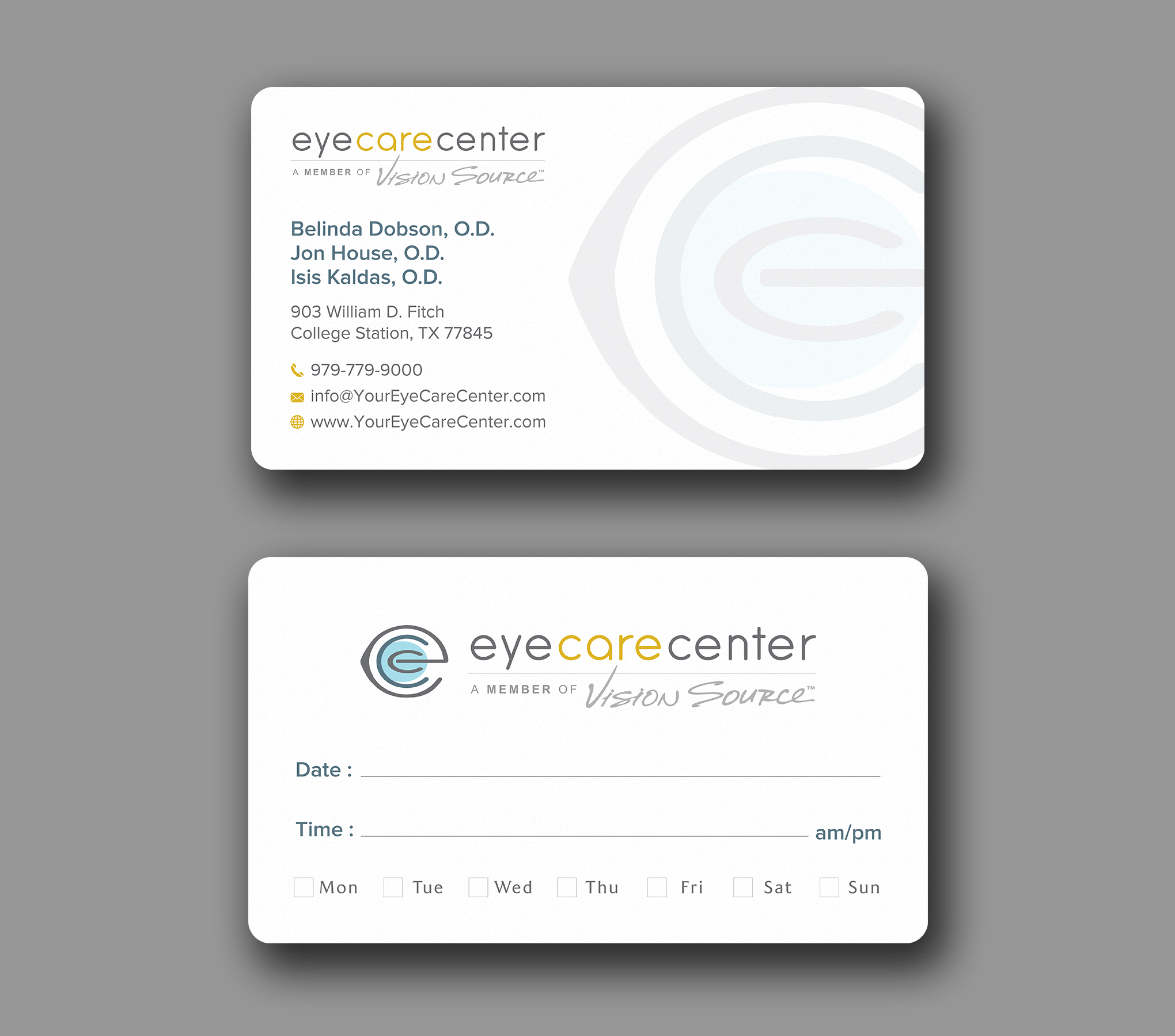 Diseño de Tarjeta de Presentación por Uttom 2 para Eye Care Center | Diseño #35529180