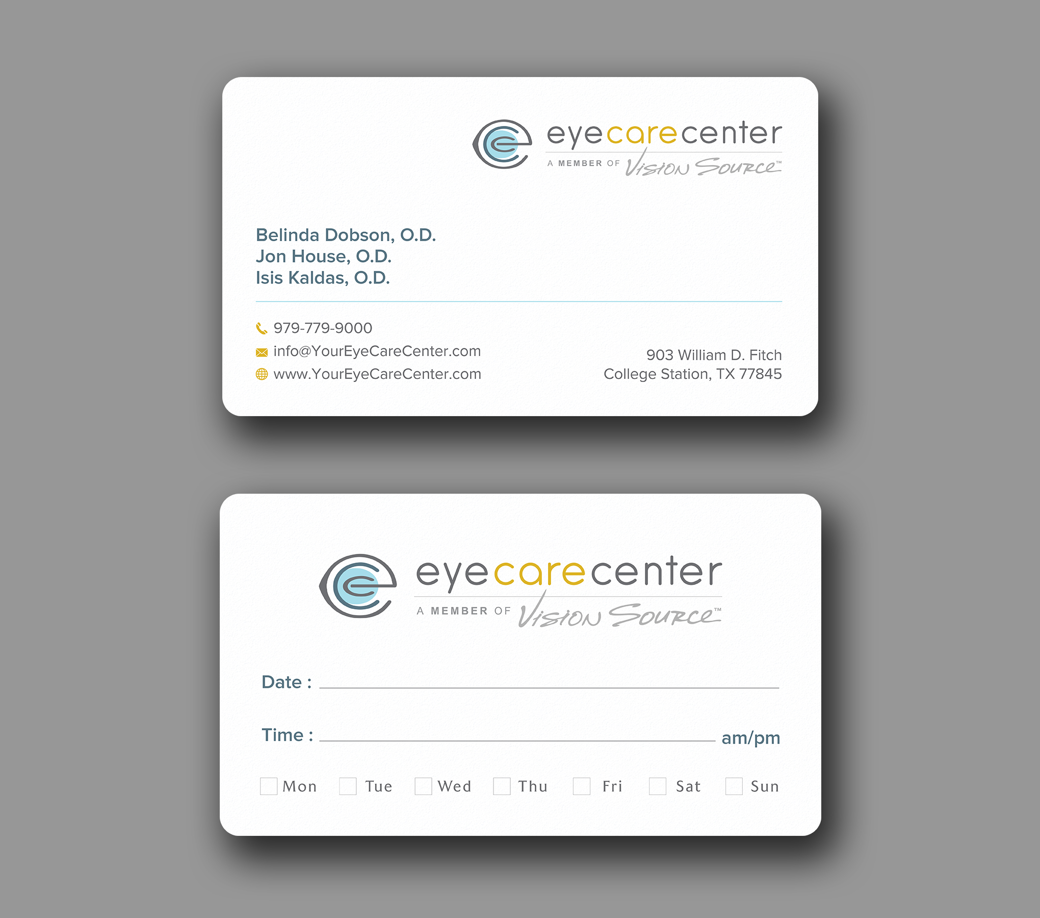 Business Card Design by Uttom 2 for Eye Care Center | Design #35529182