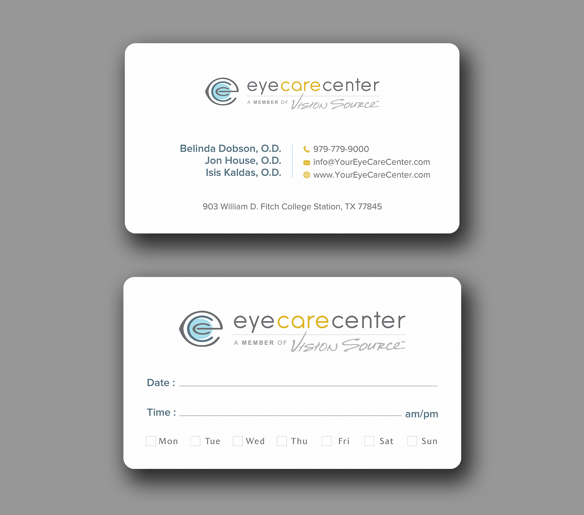Business Card Design by Uttom 2 for Eye Care Center | Design #35529183