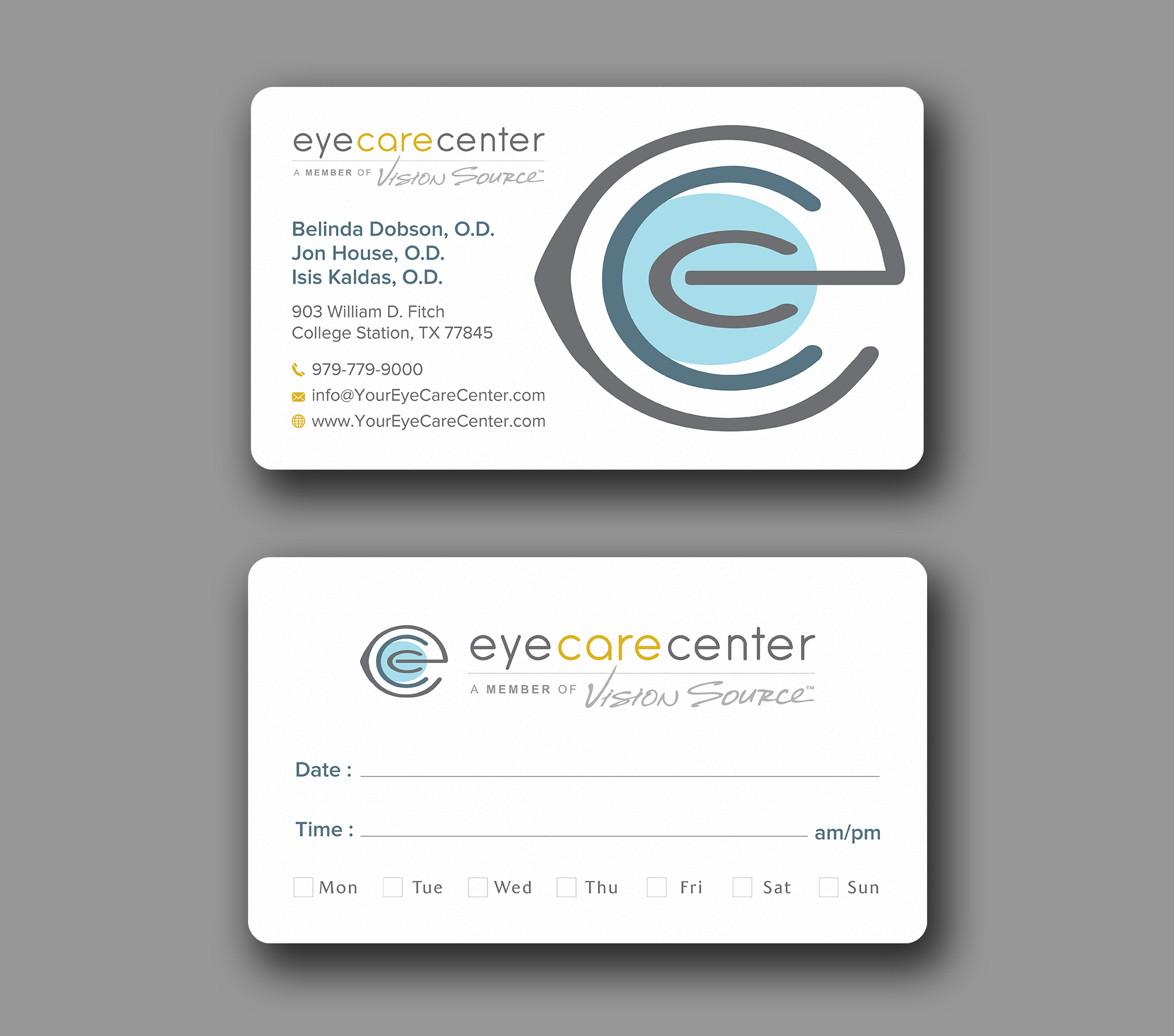 Business Card Design by Uttom 2 for Eye Care Center | Design #35529185