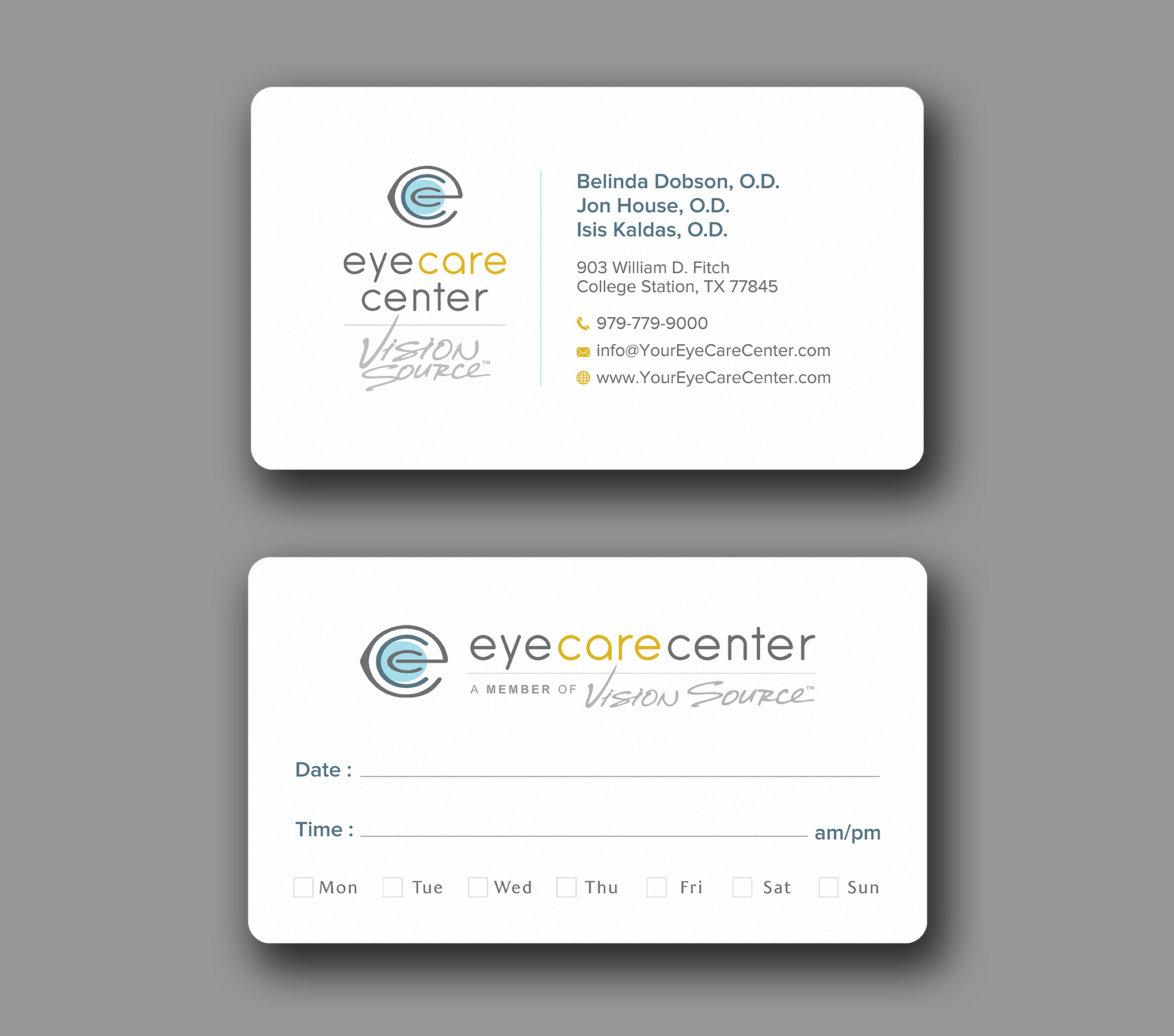 Business Card Design by Uttom 2 for Eye Care Center | Design #35529192