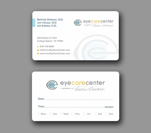 Diseño de Tarjeta de Presentación por Uttom 2 para Eye Care Center | Diseño: #35529193