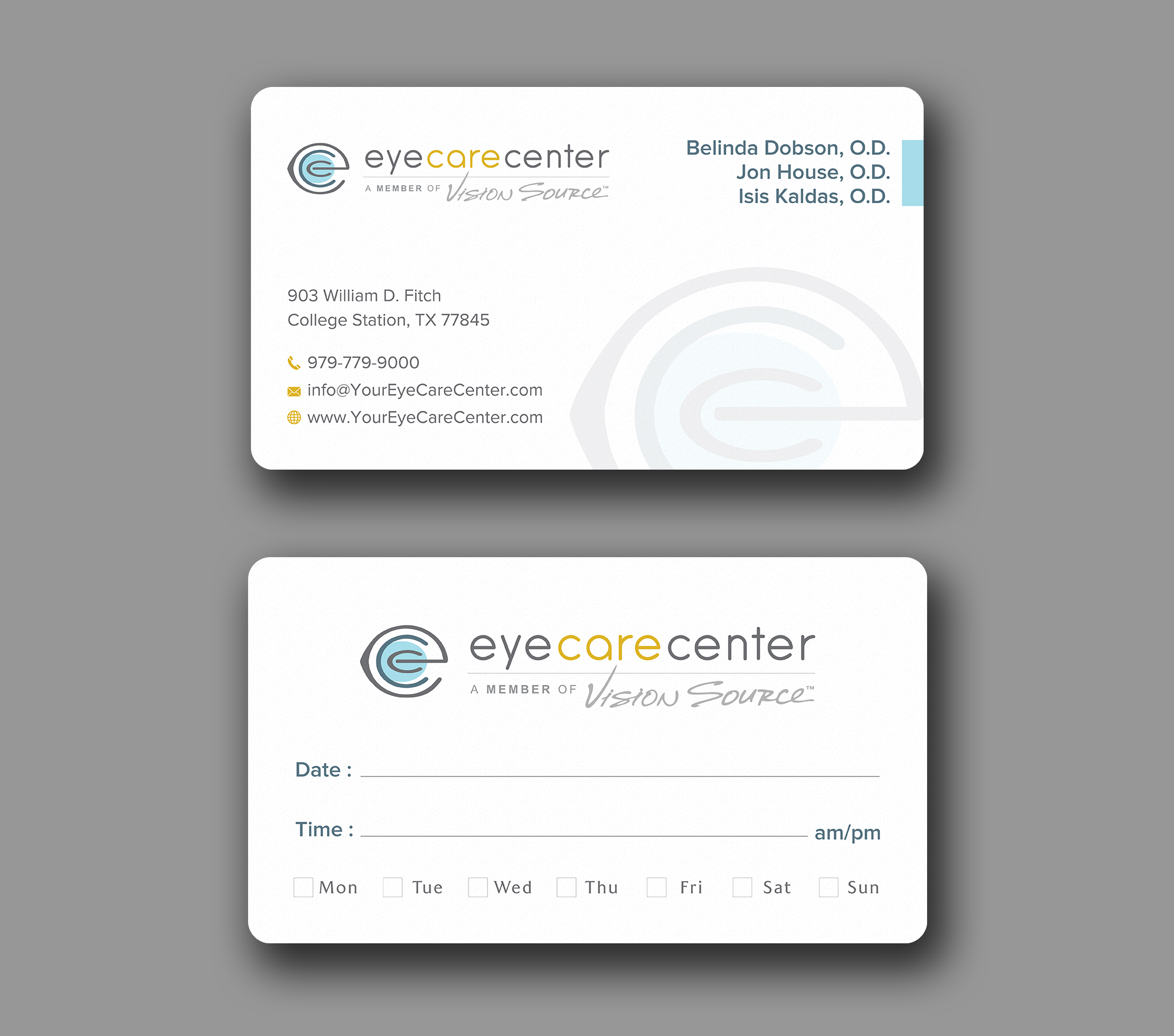 Diseño de Tarjeta de Presentación por Uttom 2 para Eye Care Center | Diseño #35529194