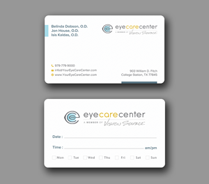 Diseño de Tarjeta de Presentación por Uttom 2 para Eye Care Center | Diseño: #35529196