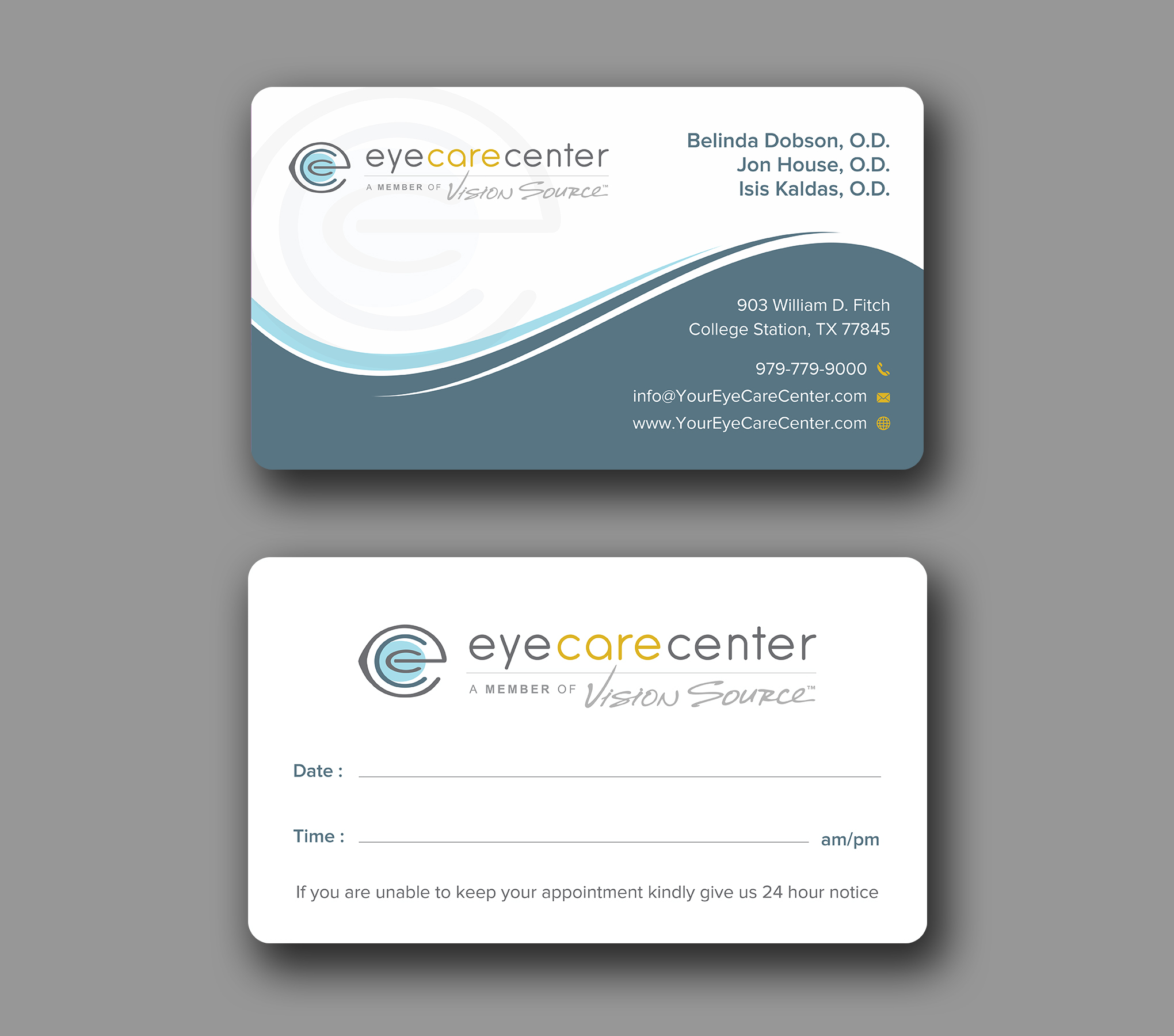 Business Card Design by Uttom 2 for Eye Care Center | Design #35529583