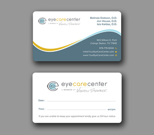 Business Card Design by Uttom 2 for Eye Care Center | Design: #35529587