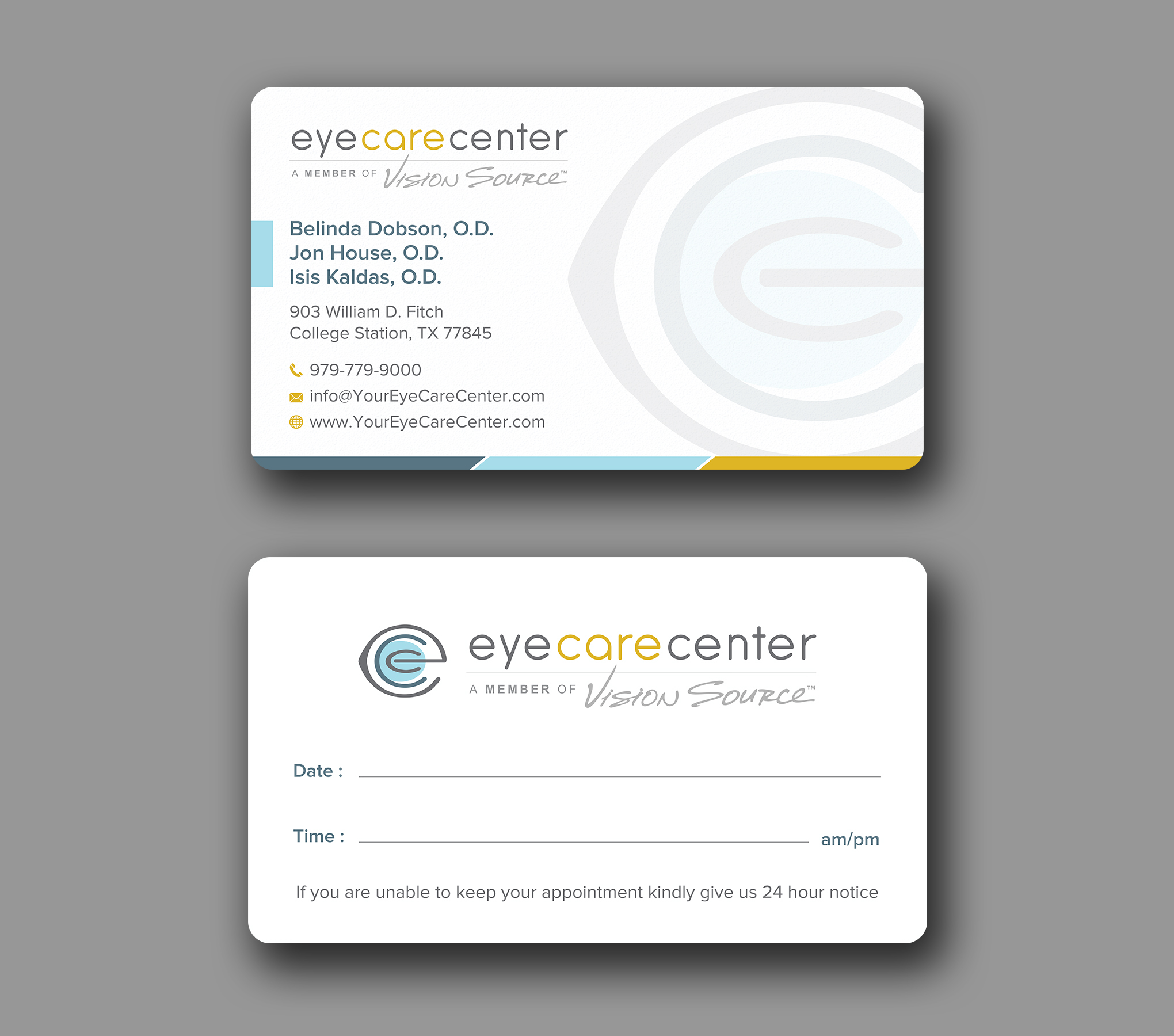 Business Card Design by Uttom 2 for Eye Care Center | Design #35529590