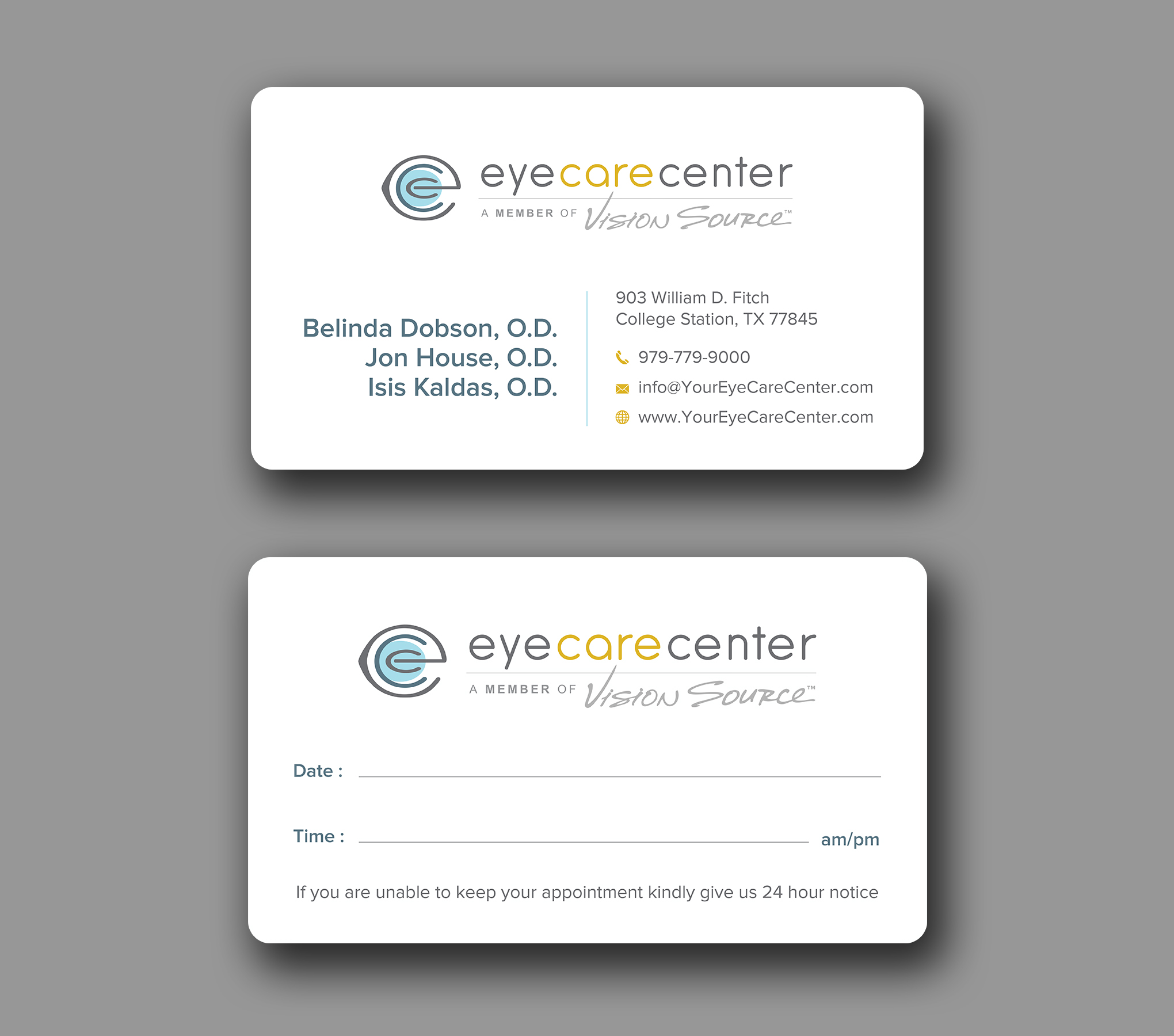 Visitenkarten-Design von Uttom 2 für Eye Care Center | Design #35529591