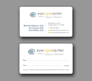 Business Card Design by Uttom 2 for Eye Care Center | Design: #35529591