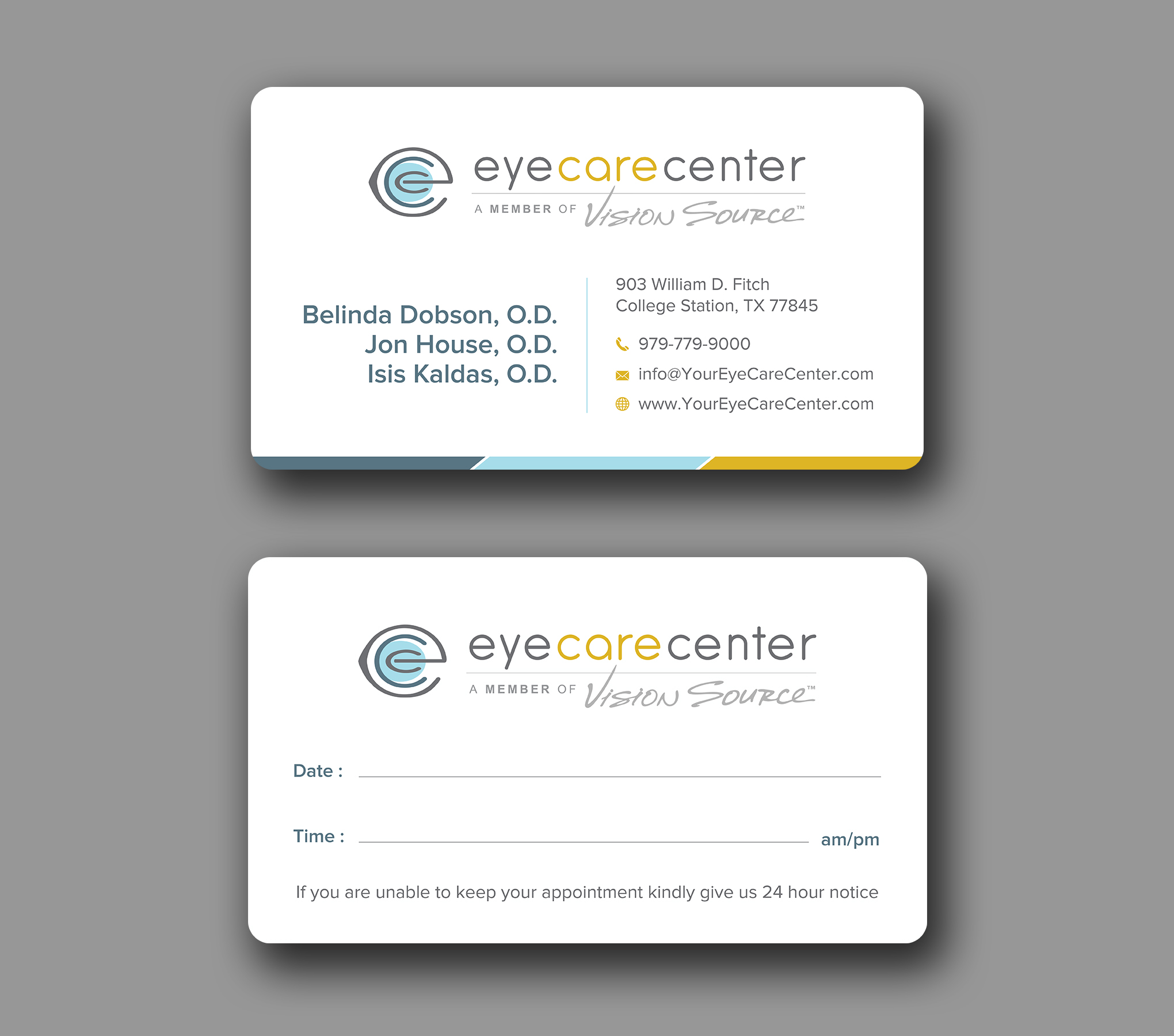 Business Card Design by Uttom 2 for Eye Care Center | Design #35529592