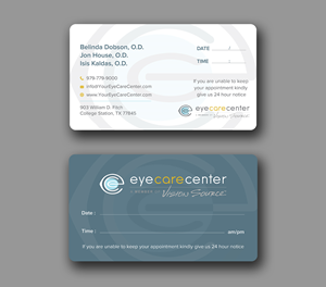 Business Card Design by Uttom 2 for Eye Care Center | Design: #35529593