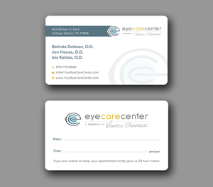 Business Card Design by Uttom 2 for Eye Care Center | Design: #35529594