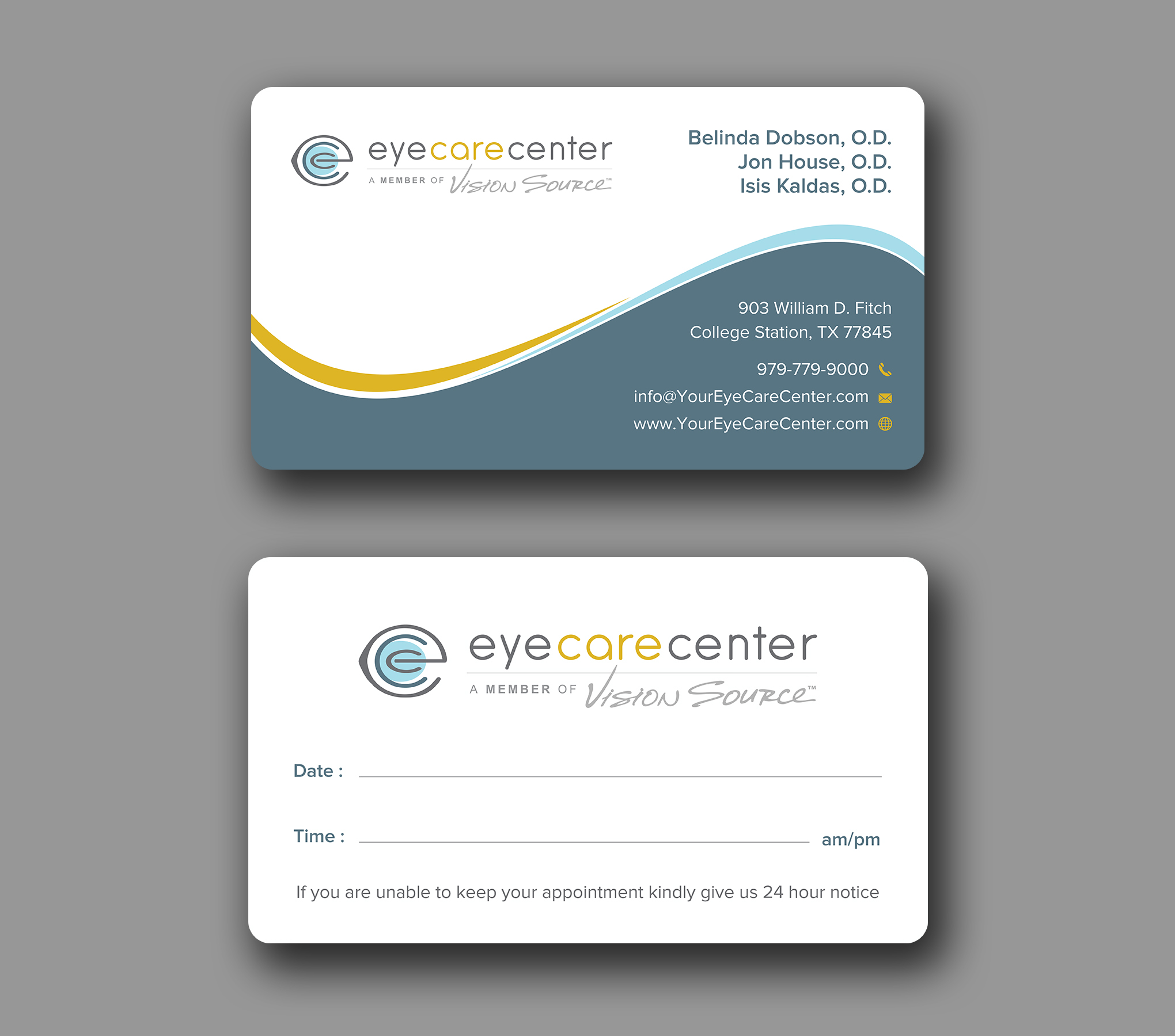 Business Card Design by Uttom 2 for Eye Care Center | Design #35529600