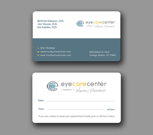 Business Card Design by Uttom 2 for Eye Care Center | Design: #35529602