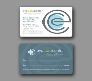 Business Card Design by Uttom 2 for Eye Care Center | Design: #35529751