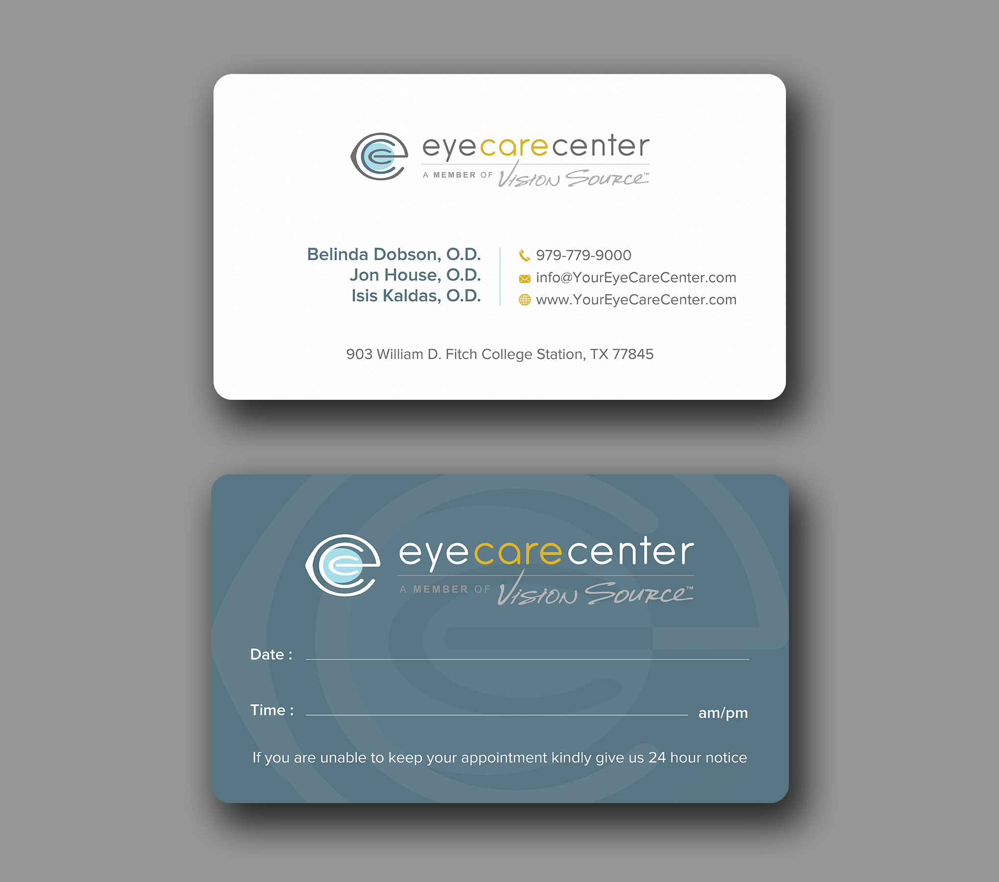 Visitenkarten-Design von Uttom 2 für Eye Care Center | Design #35529752