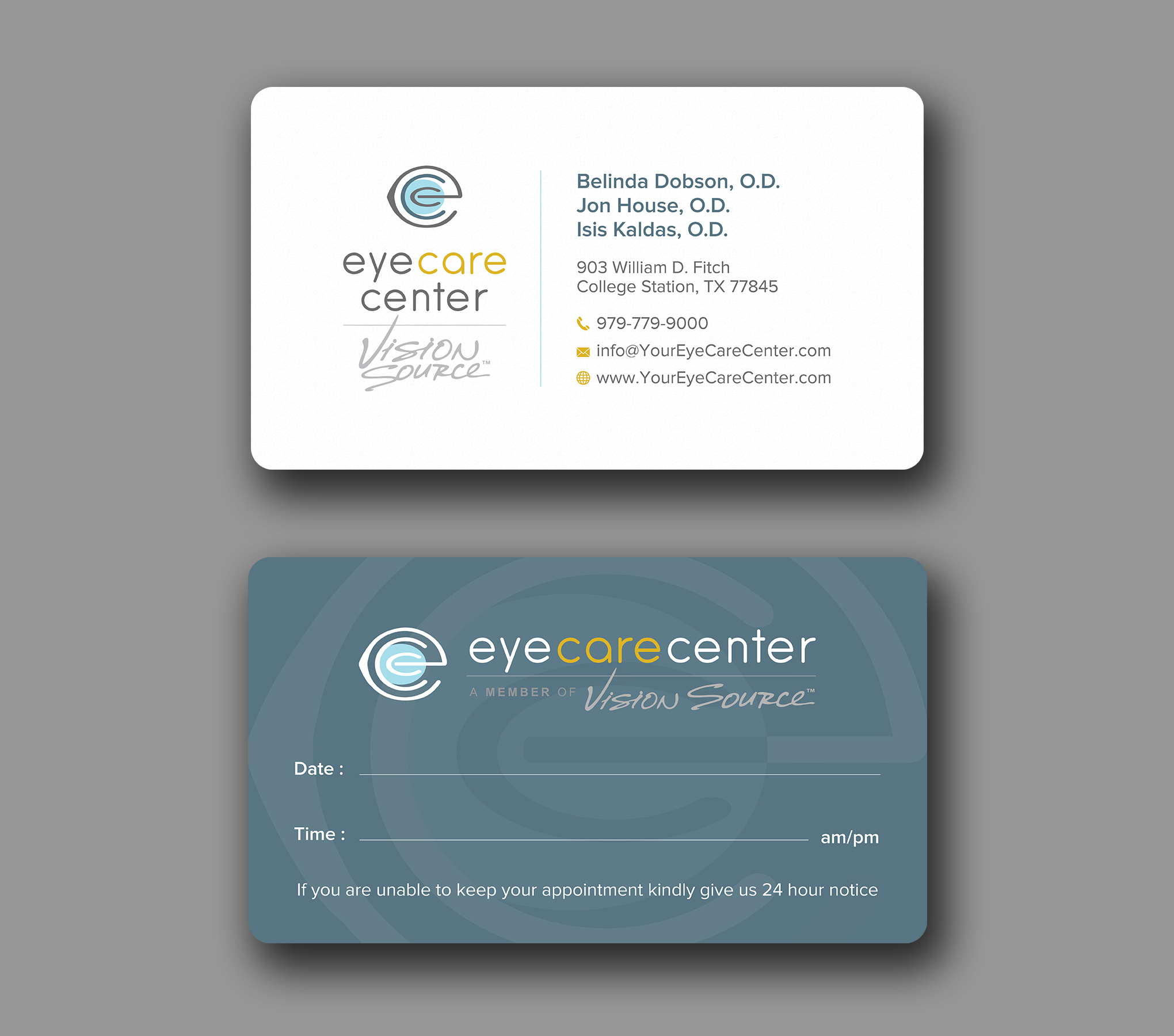 Visitenkarten-Design von Uttom 2 für Eye Care Center | Design #35529760