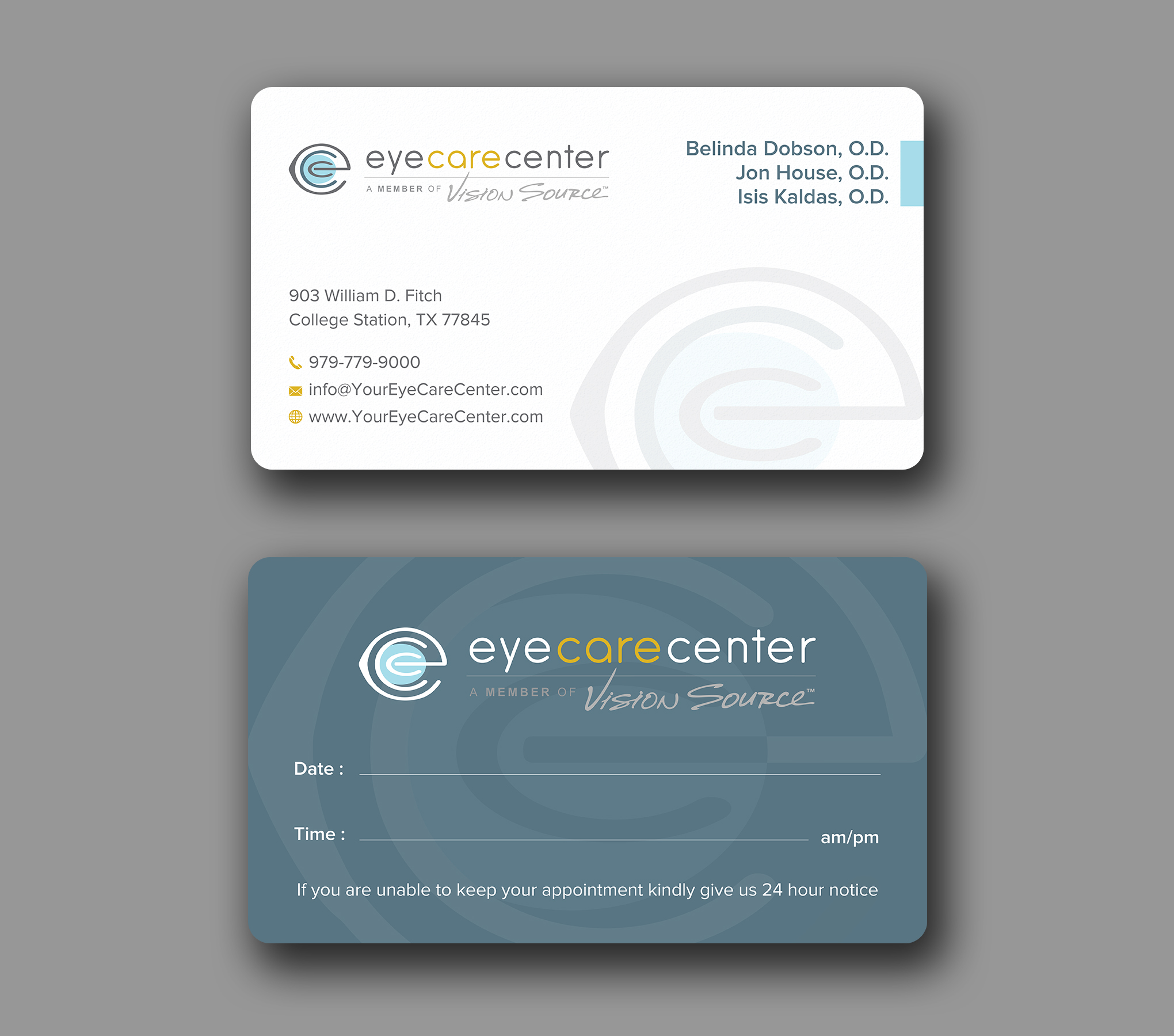 Visitenkarten-Design von Uttom 2 für Eye Care Center | Design #35529761