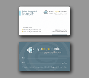 Business Card Design by Uttom 2 for Eye Care Center | Design: #35529762