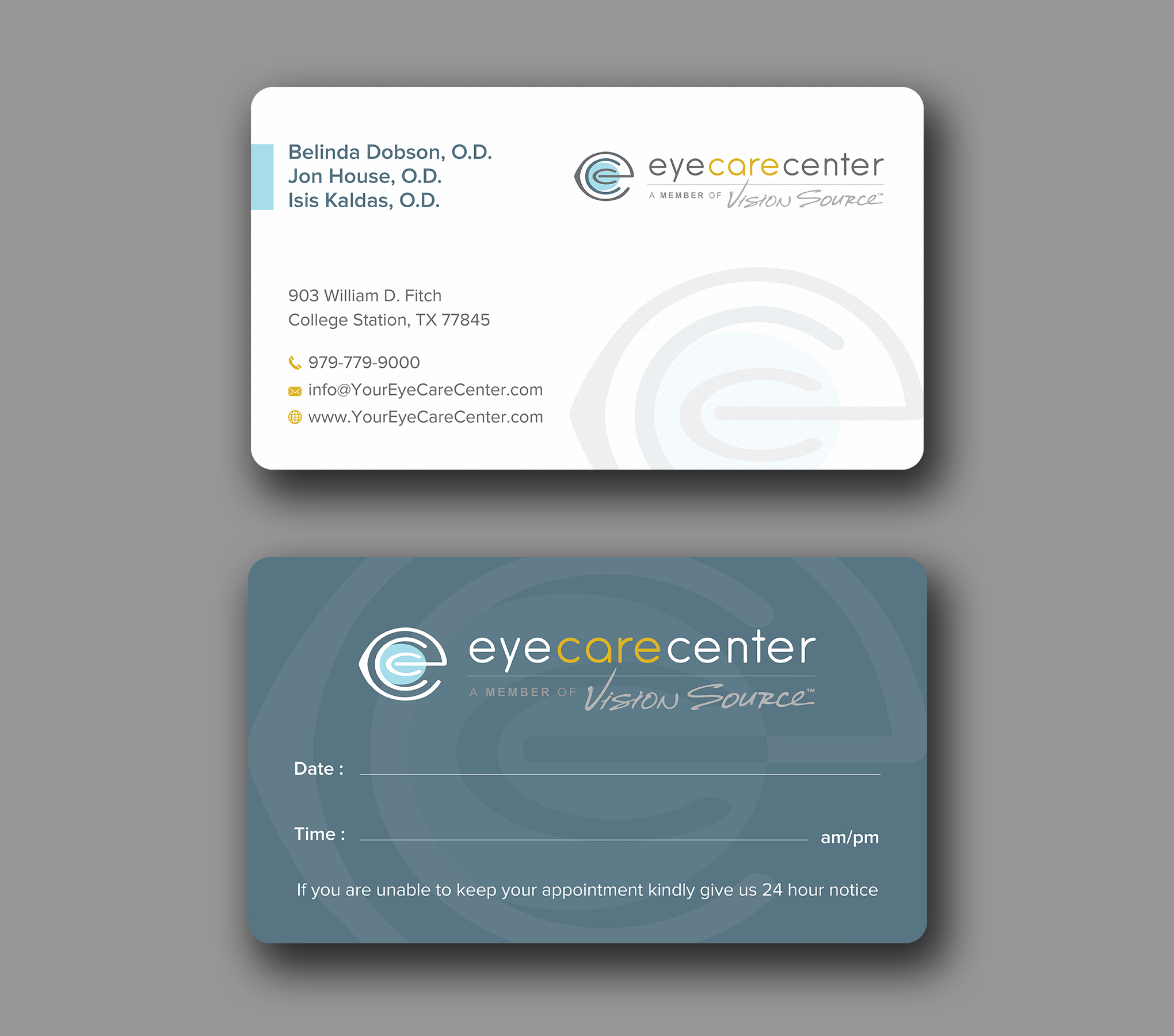 Business Card Design by Uttom 2 for Eye Care Center | Design #35529763