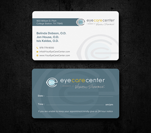 Visitenkarten-Design von Uttom 2 für Eye Care Center | Design: #35529774