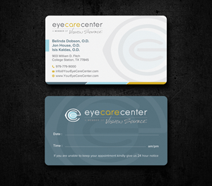 Visitenkarten-Design von Uttom 2 für Eye Care Center | Design: #35529777