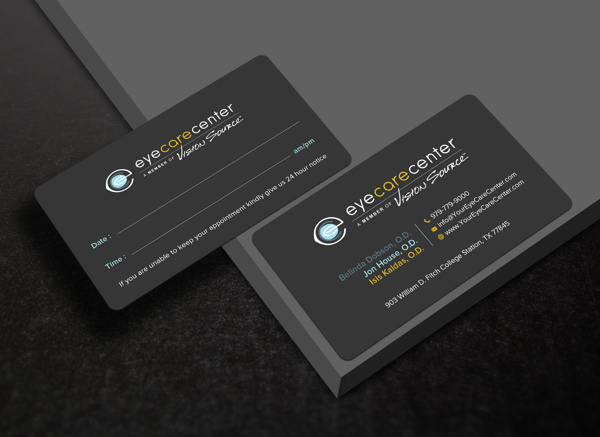 Business Card Design by Uttom 2 for Eye Care Center | Design #35530635