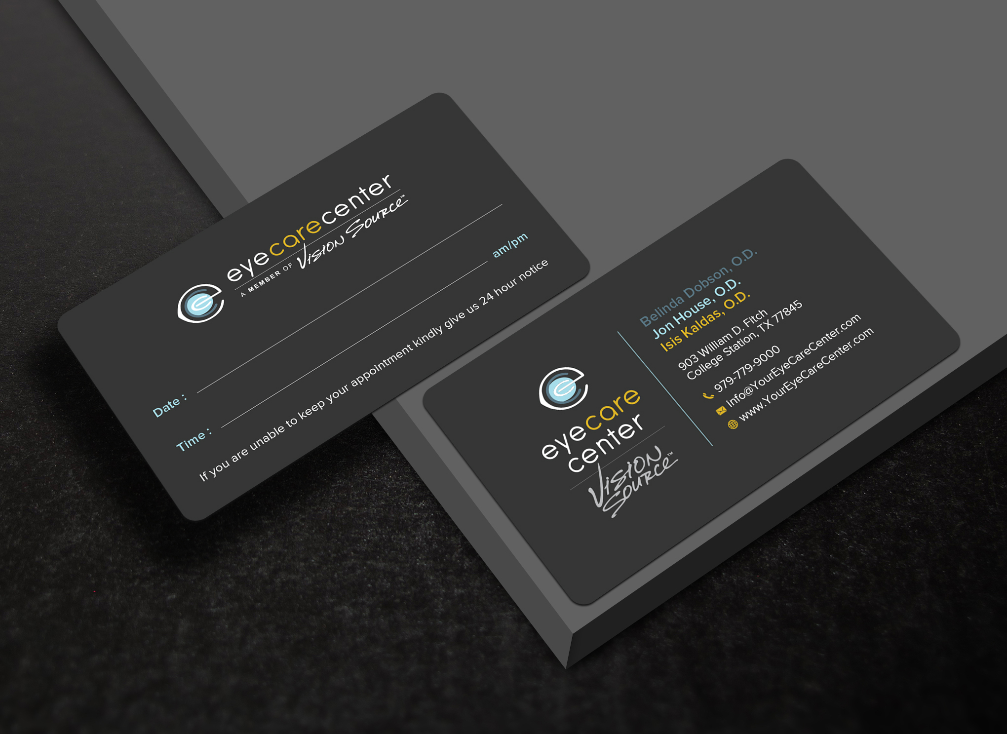 Business Card Design by Uttom 2 for Eye Care Center | Design #35530676