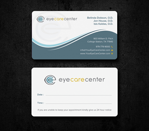 Business Card Design by Uttom 2 for Eye Care Center | Design: #35539153