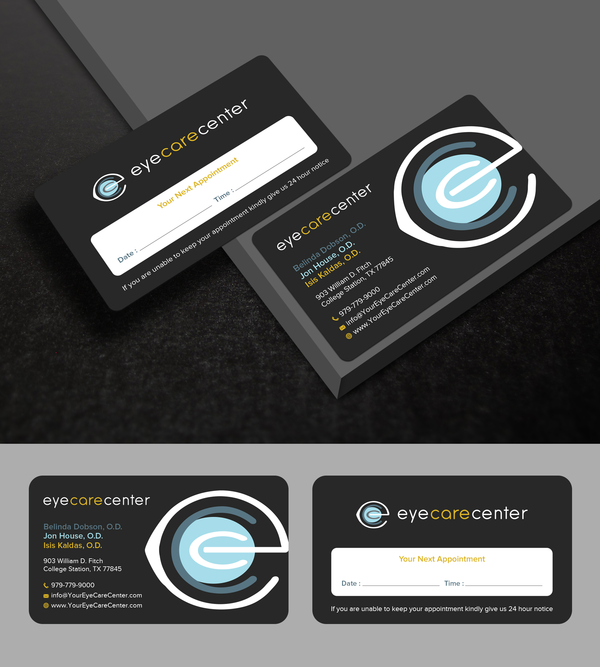 Business Card Design by Uttom 2 for Eye Care Center | Design #35542505
