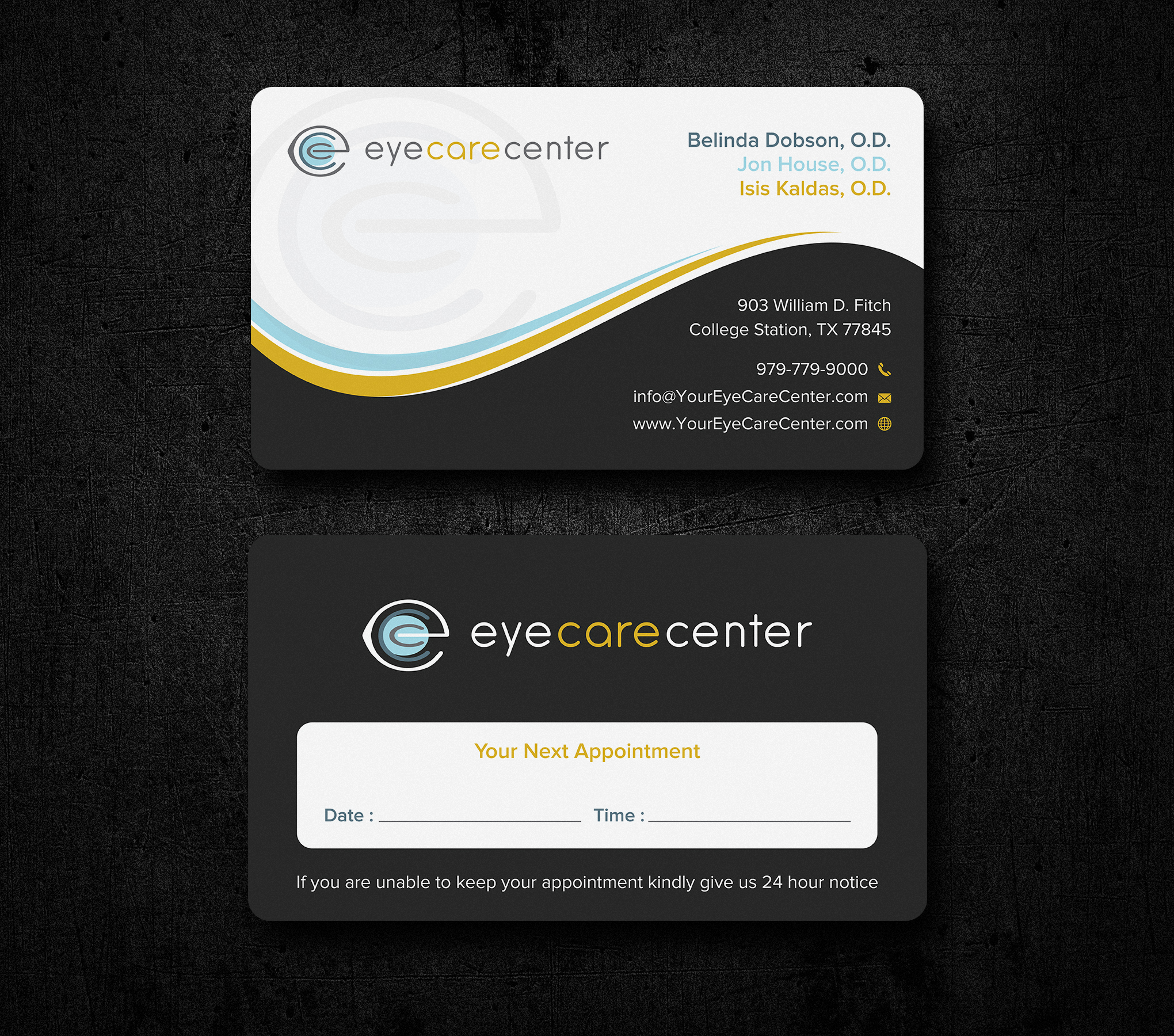 Business Card Design by Uttom 2 for Eye Care Center | Design #35542529