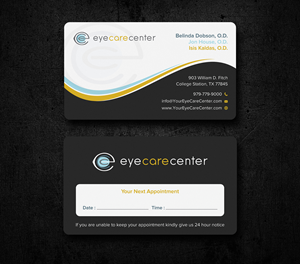 Business Card Design by Uttom 2 for Eye Care Center | Design: #35542529