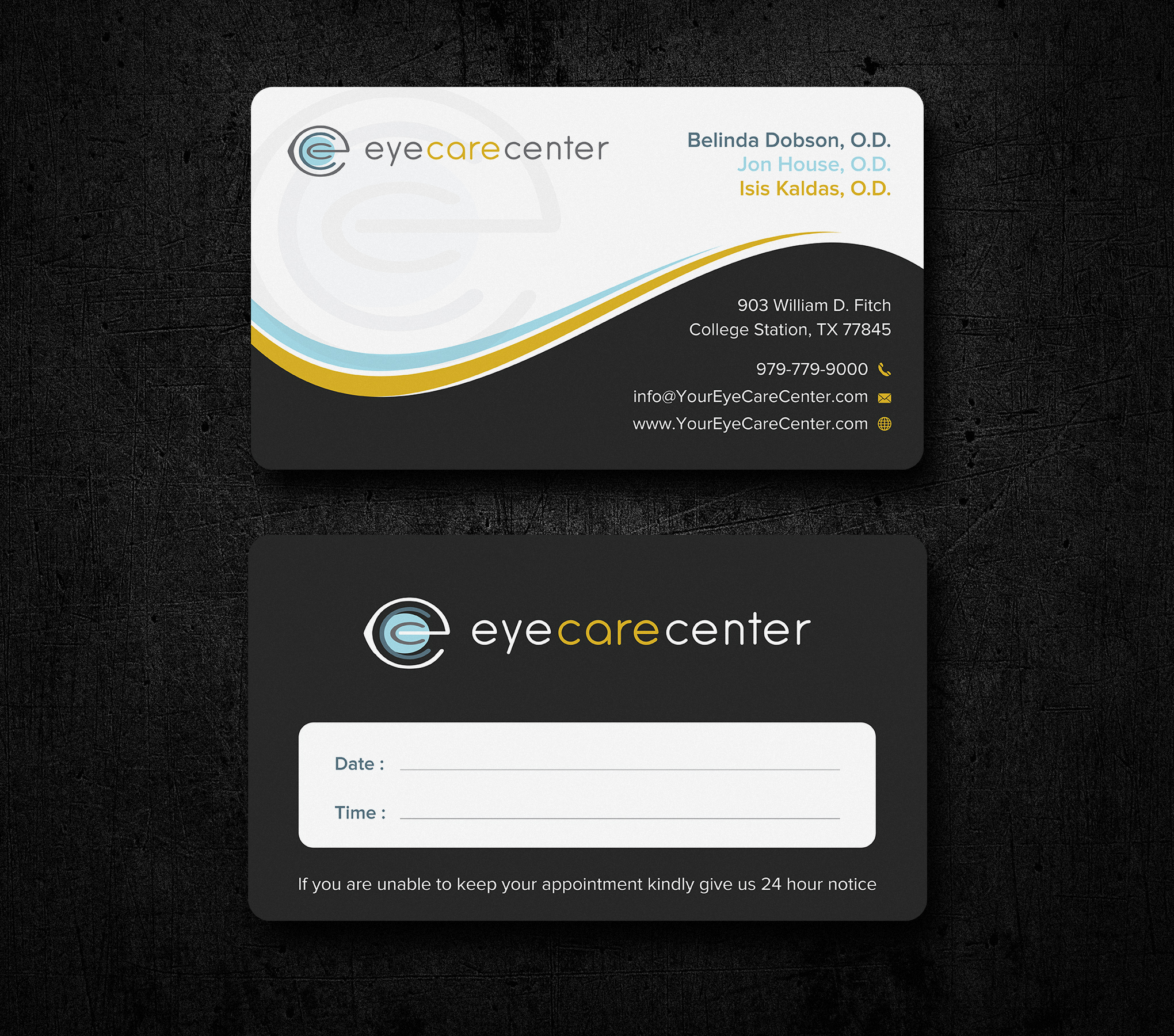Business Card Design by Uttom 2 for Eye Care Center | Design #35542530