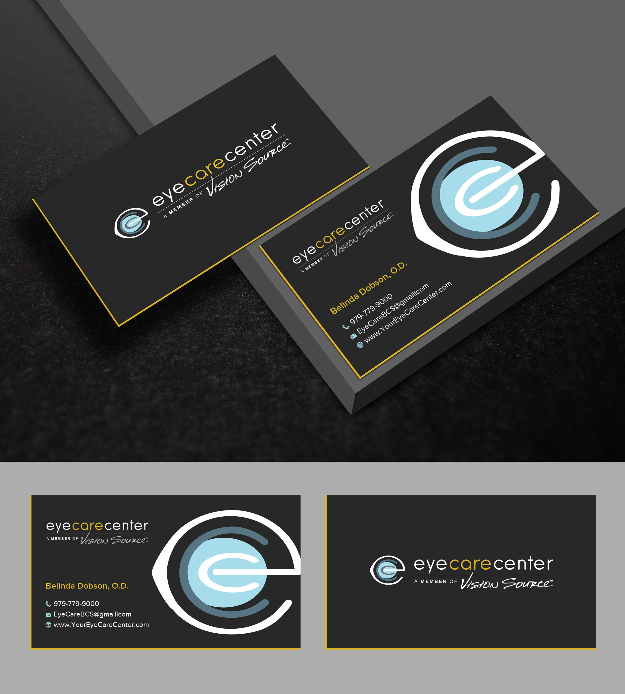Business Card Design by Uttom 2 for Eye Care Center | Design #35561890