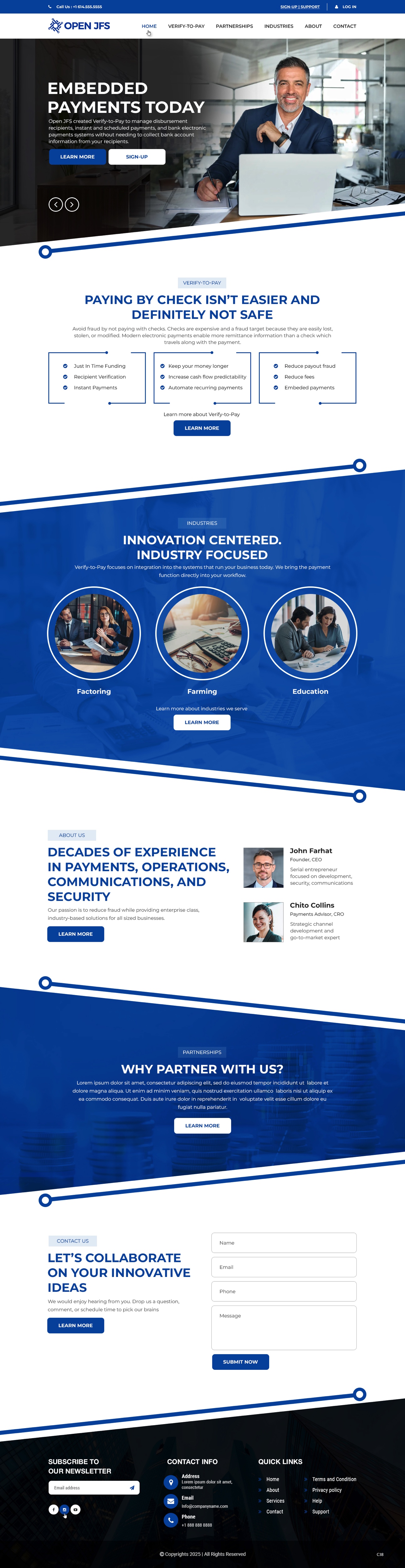 Wordpress Design by pb for Farhat Services Cmpany | Design #35546430