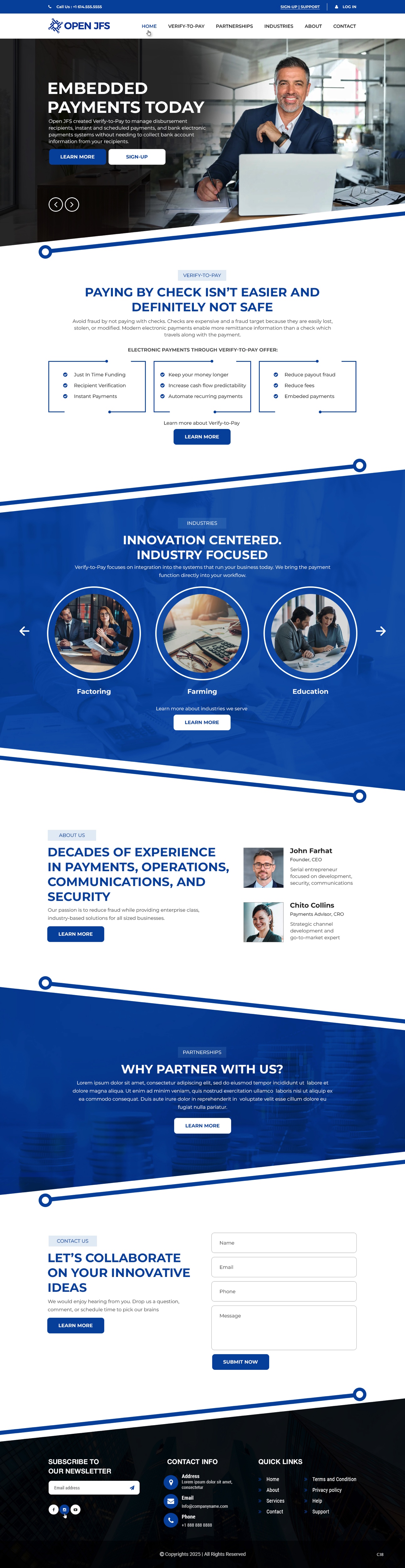 Wordpress Design by pb for Farhat Services Cmpany | Design #35552902