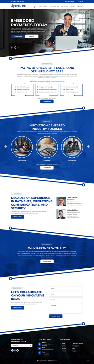 Wordpress Design by pb for Farhat Services Cmpany | Design: #35552902