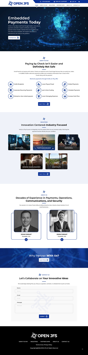 Wordpress Design by pb for Farhat Services Cmpany | Design: #35552903